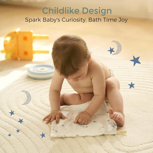 Momcozy 4 Essential(5 Pack, 10x10 inch) Baby Washcloths - Layer Design| Medium Thickness| Soft & Absorbent| Premium