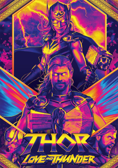 Buffalo Games - Marvel - Thor Love and Thunder - 500 Piece Jigsaw Puzzle for Adults, Perfect for Game Nights