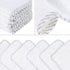 San Francisco Baby 6-Piece Bamboo Rayon Washcloths for Newborn - Soft, Absorbent, White