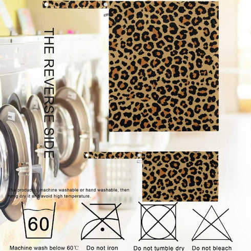 visesunny 2Pcs 2 Leopard Grain Wet Bag with Zippered Pockets Snap Handle Washable Reusable Roomy