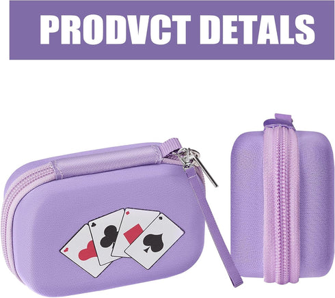 Hard Portability Playing Card Travel Case, Compatible with Set Enterprises FiveCrowns Game, Protective Organizer