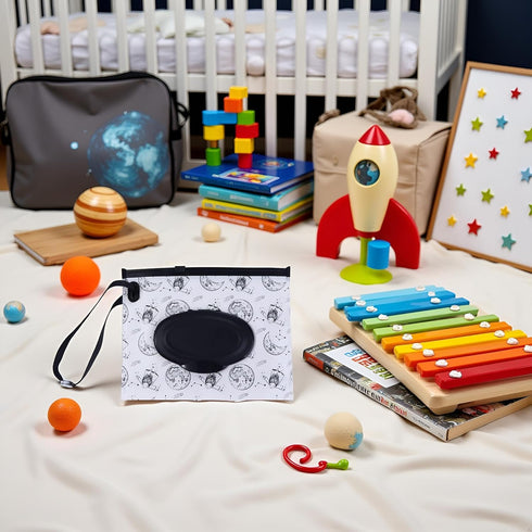 YuanHolumid Wet Wipes Box Cute Clamshell Wipes Case Reusable Travel Refillable Portable Wipes Container Diaper Wipe