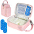 ZIOZERTT Breastmilk Cooler Travel bag with Ice Pack,Portable Breastmilk Cooler Bag with Buckle