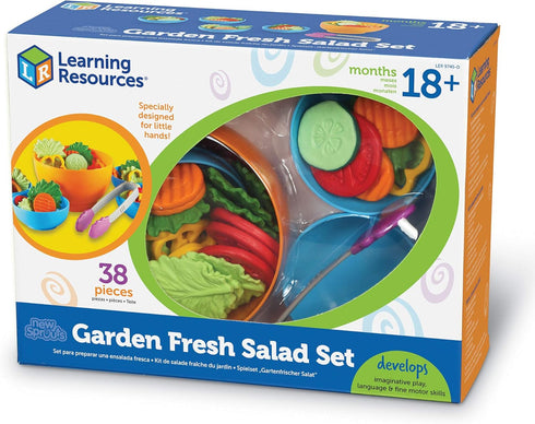 Set 38 18+ Learning Resources New Sprouts Garden Fresh Salad - Pieces, Ages Months, Pretend Play Food for Toddlers