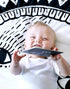 Wee Gallery Art Cards for Baby - Durable High Contrast Black and White Animal Flashcards for Newborns, Sensory Toys,