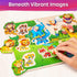 1-3, 6XSET 2-4 2 3 SYNARRY Wooden Puzzles for Toddlers Puzzles for Toddlers with Rack, Learning Alphabet Number Animal
