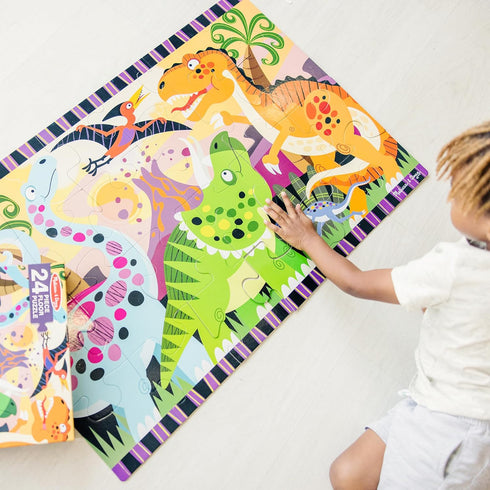 Melissa & Doug Dinosaur Dawn Jumbo Jigsaw Floor Puzzle (24 pcs, 2 x 3 feet)