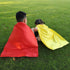 ADJOY Superhero Capes and Masks for Kids, Birthday Party Dress Up Costume, 3 Sets in Red Green Blue