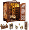 Cutefun Book Nook Kit, Dollhouse Miniature Kit for Bookshelf Insert Decor Crafts for Adults, Halloween