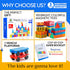 100 2 3-8, Set SUNNY AUNTIE Magnetic Tiles PCS with Cars Magnetic Building Tiles STEM Toy for Kids Ages Magnet