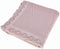 Knitted Baby Blanket for Boys & Girls, 100% Cotton Receiving Swaddle Crib Blanket, 40 x 31 (Dusty Rose)