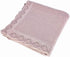Knitted Baby Blanket for Boys & Girls, 100% Cotton Receiving Swaddle Crib Blanket, 40 x 31 (Dusty Rose)