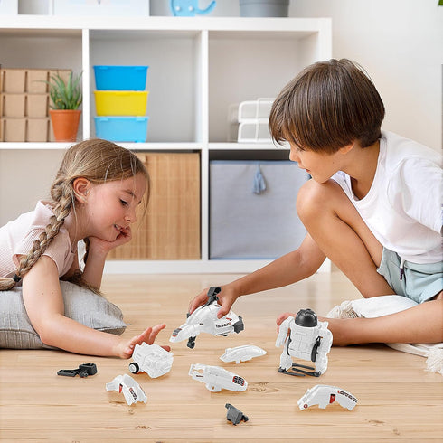 STEM Projects for Kids Ages 8-12, 6-in-1 Solar Robot Kit, Space Toys for 10-Year-Old Boy Girl Gift, Science Kits