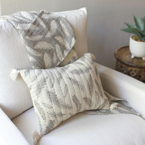 Soft Grey Feather Pillow for Babies by Crane