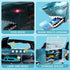8 deAO Shark Toys Shark Truck with Animal Toys, PCS Toy Trucks,Lights Music Effects,Birthday Gifts for Toddler Kids