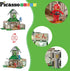 PicassoTiles Ninja Dojo House Theme Playset - 4 Character Action Figures, Magnetic Tiles, Educational Toy for Toddlers