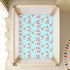 KEIGE Pack 21165116 Shrimp Seafood Fitted Crib Sheet for Girls and Boys,Soft Breathable Cotton N Play Baby Sheet