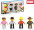 PicassoTiles Profession Character Action Figures, Toddler Toy Set, Pretend Play Magnet Expansion Pack
