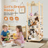 Vecxoty Tower,56In Stuffed Animal Storage Zoo Wooden Large Stuffed Animal Holder Organizer with Wheels,Stuffy Plushies