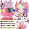 Bracelet Making Kit Gift for Girls Ages 8-12, 1200 Colorful Elastic Cloth