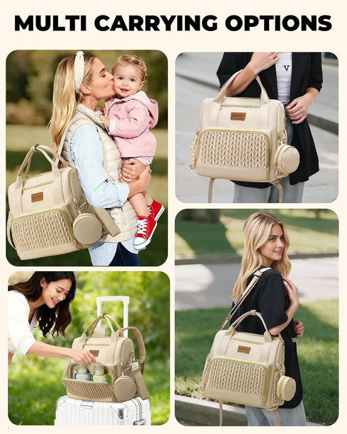 ZCSERTGI Backpack Backpacks, Diaper Bag,Stylish Waterproof Baby Diaper Bags with Changing Pad,Insulated