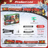 Set Christmas Train for around under The Tree, Electric Christmas Tree Train with Remote Sound Smoke Light, Steam