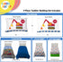 Set 4 Set Sunny Side Up Construction Zone Toddler Comforter - Piece Preschool Bedding Includes Comforter, Sheets
