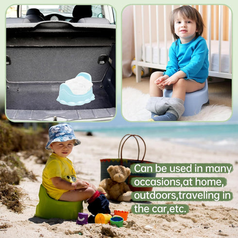 100 Pack Potty Chair Liners with Drawstring, Disposable Cleaning Bags for Kids, Toddler, Adults, and Pets (44 x 24 cm)