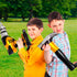 12 Pcs 18 Inch Hammer Drill Balloons Set, Construction Party Decorations for Father's Day Birthday