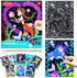 BAOXUE Scratch Art for Kids, Mermaids Black Rainbow Scratch Paper Set for DIY Activity and Party Games