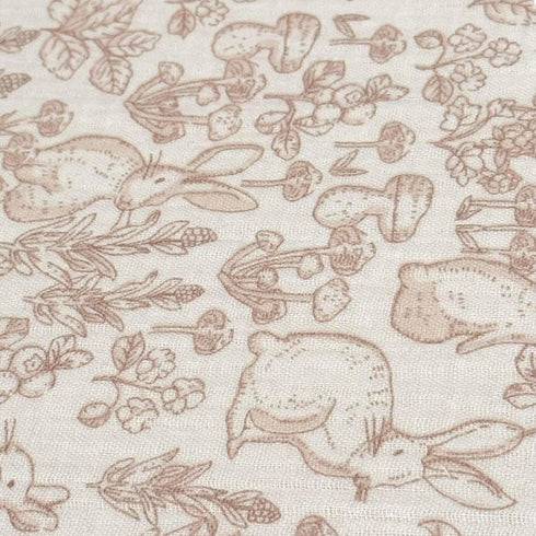 2 Pack 52"x28" BuLuTu Floral Print Crib Sheets for Boys Girls, Muslin Cotton Fitted Sheets for Standard Crib