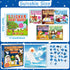 6PCS 4-8 48 Bible Paint by Stickers for Kids Ages VBS Crafts Sticker by Number Puzzle Activity Book Christian Gift