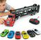 CALEST Remote Control Car Transporter Truck Includes 6 Cars, 14" 1:48 Car Transporter