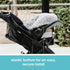 JJ Cole Winter Baby Car Seat Cover with Warm Sherpa Lining for Baby Seat or Stroller - Cuddly Gray