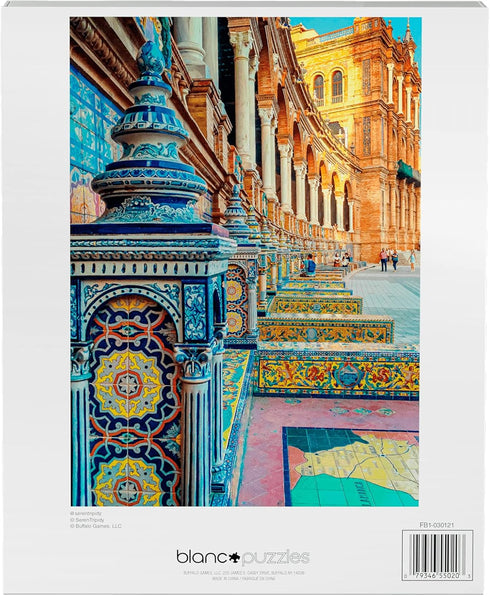 Buffalo Games - blanc - Spanish Tiles, 500 Piece Jigsaw Puzzle, White