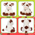 9'' Hopearl Adorable Plush Cow Toy Floppy Dairy Cattle Soft Stuffed Animal Cute Birthday Gifts for Boys Girls Kids