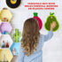 FITLZL 10 Sensory Mats, Fruit Shaped, Assorted Textured Sensory Tiles for Kids and Autistic Children, Sensory Toys