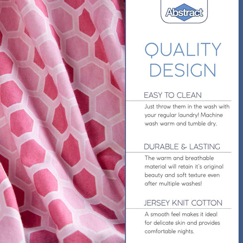 Abstract 100% 28 52 Super Soft Fitted Crib Sheets Jersey Cotton for Boys and Girls - x Fits Full Size Crib and Toddler