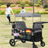 Stroller Wagon Cargo Net,Double-Layer Side Pockets Attachment for WONDERFOLD,Foldable Mesh Sorting Organizer Bag