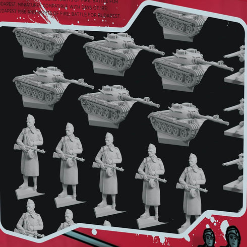 Days & Nights: Red Army Pack Expansion Add-On, 28 Miniatures & Card Pack for Board Game Accessory