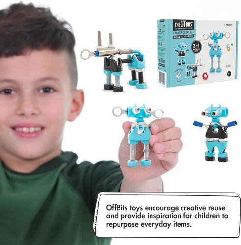 CareBit Build Your Own Robot Toy Construction Set - Educational STEM Activities Learning Kit for Ages 6+