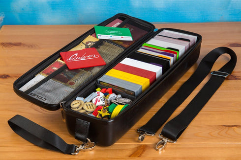 Quiver Time 7-Piece Set Orange and Purple Card Case Dividers & Separators - Ideal for Tabletop Gaming
