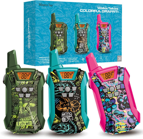 Walkie Talkies, 22 Channels Long Range for Boys Girls, Outdoor Camping Gear Toys for Kids Ages 4-12