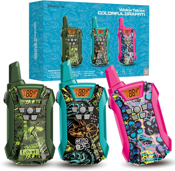 Walkie Talkies, 22 Channels Long Range for Boys Girls, Outdoor Camping Gear Toys for Kids Ages 4-12