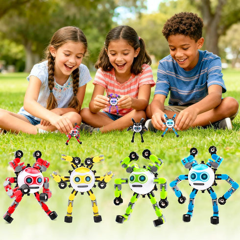 5 8-12 PCS Transformable Fidget Spinners Toys for Kids and Adults Stress Relief Autism Sensory Toy for Boys Teens