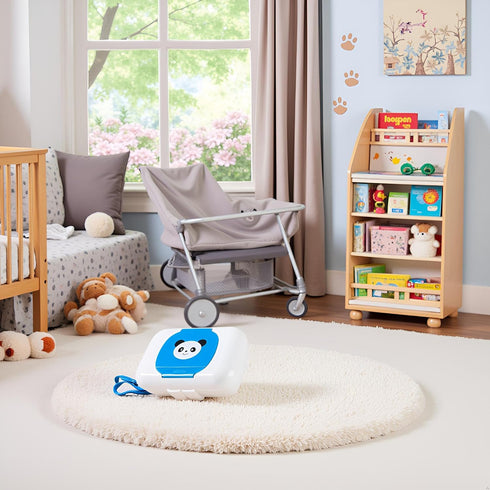 Garosa Portable Baby Wipes Dispenser Holder Cute Wet Wipe Container Outdoor Travel Stroller Wet Wipes Box Reusable