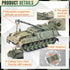 Army Tank and Army Men Toys Playset, 2pc 1:72 US Tank Models & 10pc Toy Soldiers for Boys
