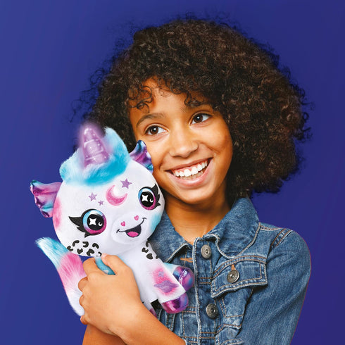 6+ Canal Toys Airbrush Plush Cosmic Light Up Unicorn! Decorate, wash, Repeat! Customize Your own Spray Art Plush. Light