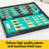 Classic Legacy Deluxe Chess & Checkers Set for 2 Players | Includes Folding Board & Solid Wood Pieces | Ages 8+