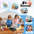 3 4 5 6 7 8 9 3-12 Wooden Cash Register for Kids with Shopping Cart Rechargeable Kid Cash Register with Scanner Gift